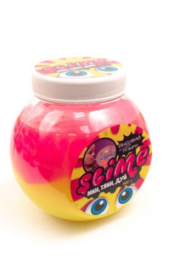 Лизун Slime "Mega Mix", розовый + желтый 500 гр