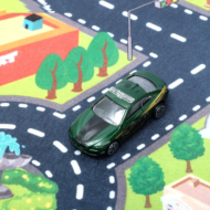 Игровой набор "Городские улицы" с ковриком и машинкой - 1