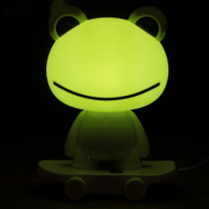 Лампа настольная - Зелёная лягуха на скейте - 1
