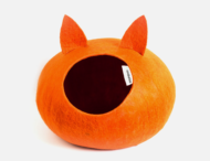 Домик слипер с ушками WoolPetHouse - оранжевый - 0