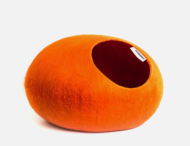 Домик слипер без ушек WoolPetHouse - оранжевый - Размер L - 1