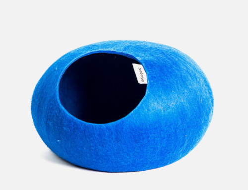Домик слипер без ушек WoolPetHouse - синий - Размер М - 1