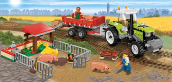 Конструктор LEGO-CITY Свиноферма и трактор