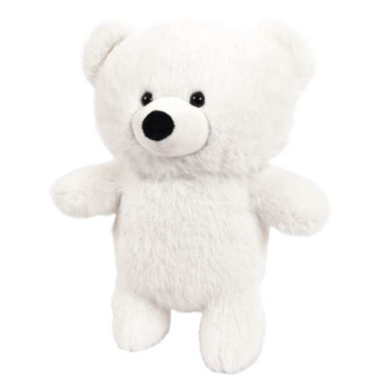 Флэтси. Медведь белый, 24см. игрушка мягкая