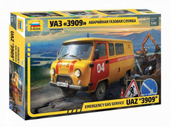 Модель сборная "УАЗ 3909 Аварийная газовая служба"