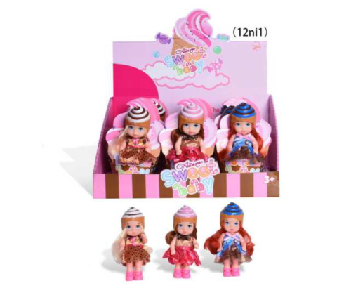 Куколка, сладкая серия, 12 шт. в дисплее 3 вида в ассортименте - DH2210A - 0