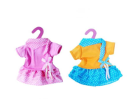 Одежда для кукол: платье, 2 вида в ассортименте, 23x30x1см - 0