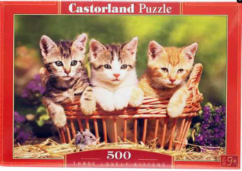 Пазл Castorland Животные 500 деталей, Три котенка 47*33 см