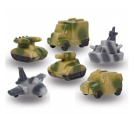 Набор резиновых игрушек «Военная техника» - 0
