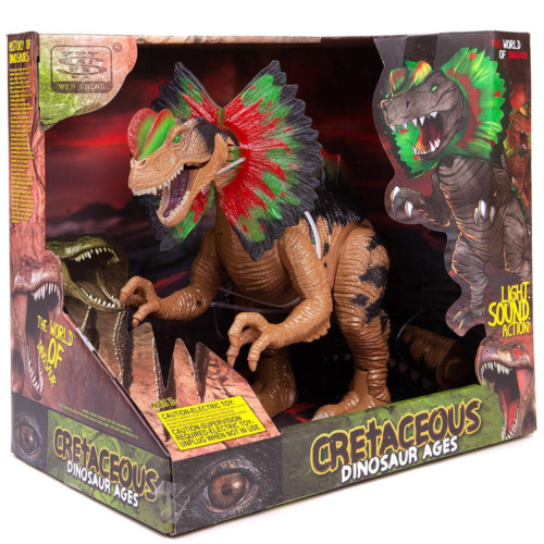 Динозавр "Дилофозавр", световые и звуковые эффекты. - 0
