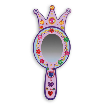 Зеркало принцессы деревянное, набор для творчества