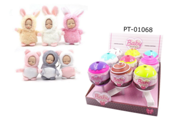 Пупс-куколка (сюрприз) в конфетке, серия Baby boutique, с аксессуарами, 9 шт. в дисплее, 6 видов в ассортименте, (3 серия)