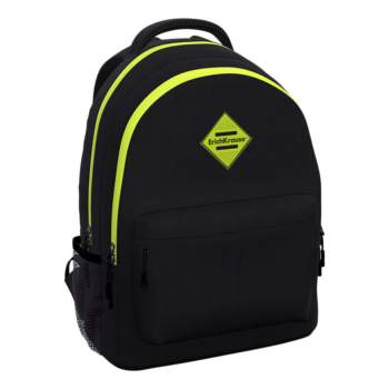 Рюкзак ученический с двумя отделениями Black&Yellow EasyLine 20L, ErichKrause