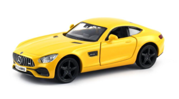 Машина металлическая RMZ City 1:32 Mercedes-Benz GT S AMG 2018 (цвет желтый)