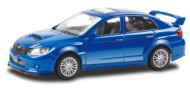 Машинка металлическая Uni-Fortune RMZ City 1:43 Subaru WRX STI без механизмов, 2 цвета (синий/красный), 10,10х4,06х3,34 см - 0