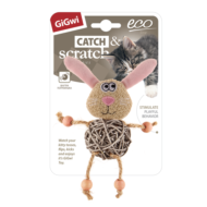 Игрушка для кошек - Заяц с плетеным мячиком с колокольчиком (75522) - 1