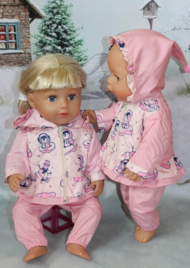 Одежда для куклы - курточка с капюшоном и брючки - 1