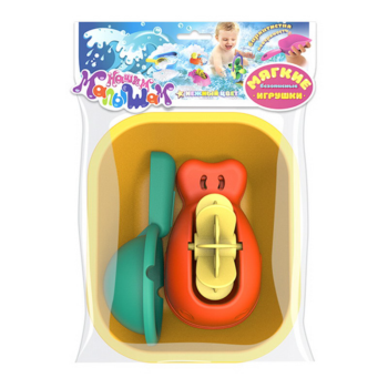 Игрушка для ванны "Набор №2"(ванночка, кит, ковшик)", серия "Нашим малышам"